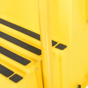 Vestil SPN-2-YL-HR Polyethylene Nestable with Handrails 2 Step