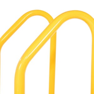 Vestil SPN-2-YL-HR Polyethylene Nestable with Handrails 2 Step