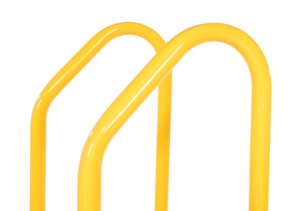 Vestil SPN-2-YL-HR Polyethylene Nestable with Handrails 2 Step