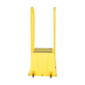 Vestil SPN-2-YL-HR-PO Polyethylene Nestable with Handrails Port 2 Step