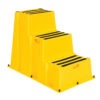Vestil SPN-3-YL Polyethylene Nestable 3 Step 500 Lb. Capacity - Yellow