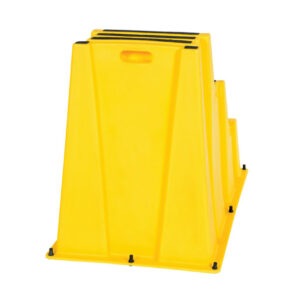 Vestil SPN-3-YL Polyethylene Nestable 3 Step 500 Lb. Capacity - Yellow