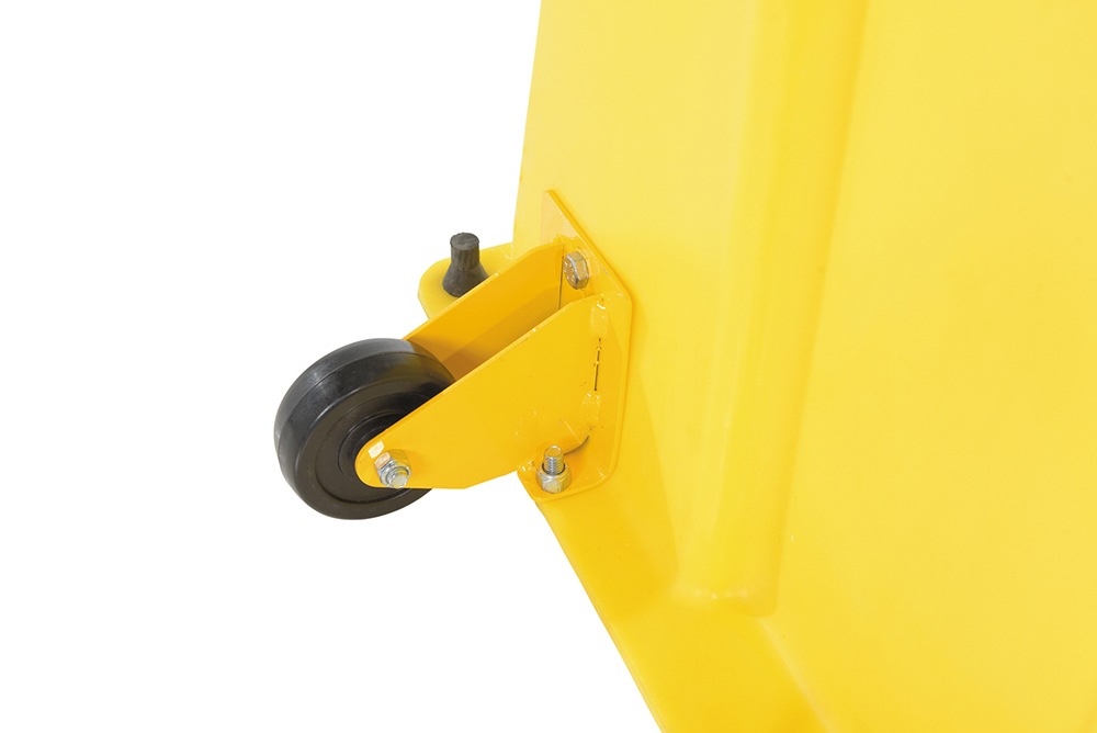 Vestil SPN-3-YL-HR-PO Polyethylene Nestable with Handrails Port 3 Step