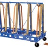 Vestil STR-M-9764-4-CK1 Steel/Wood Slab Transport Rack w/Casters