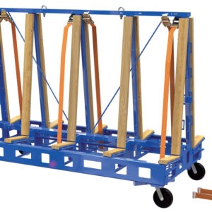 Vestil STR-M-9764-4-CK1 Steel/Wood Slab Transport Rack w/Casters