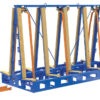 Vestil STR-S-9764-4 Steel/Wood Stationary Slab Transport Rack