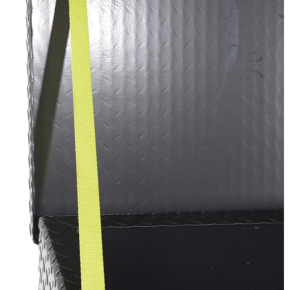 Vestil Steel Tread Plate Black Toolbox with Casters