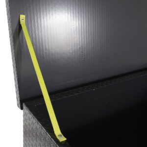 Vestil Steel Tread Plate Black Toolbox with Casters