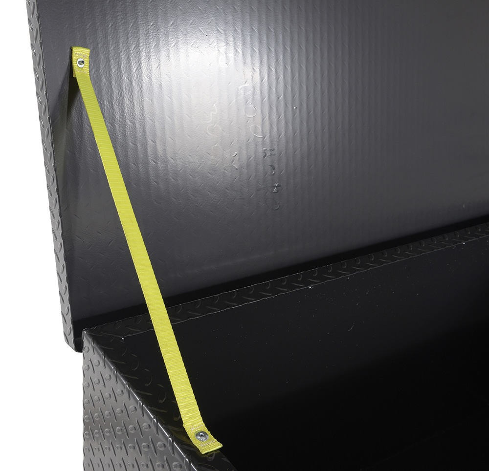 Vestil Steel Tread Plate Black Toolbox with Casters