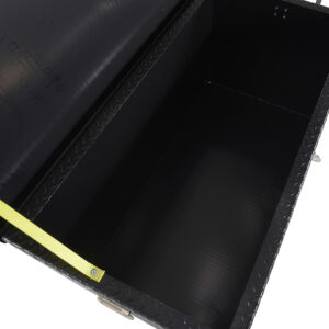 Vestil Steel Tread Plate Black Toolbox with Casters