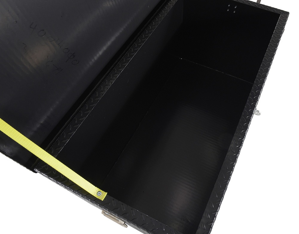 Vestil Steel Tread Plate Black Toolbox with Casters