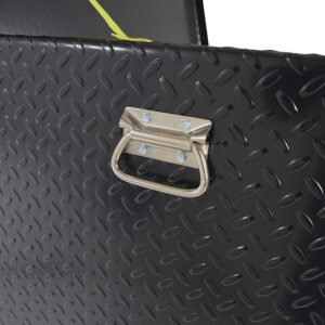 Vestil Steel Tread Plate Black Toolbox with Casters