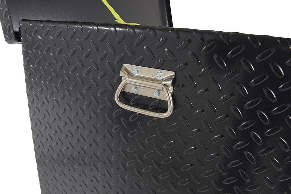 Vestil Steel Tread Plate Black Toolbox with Casters