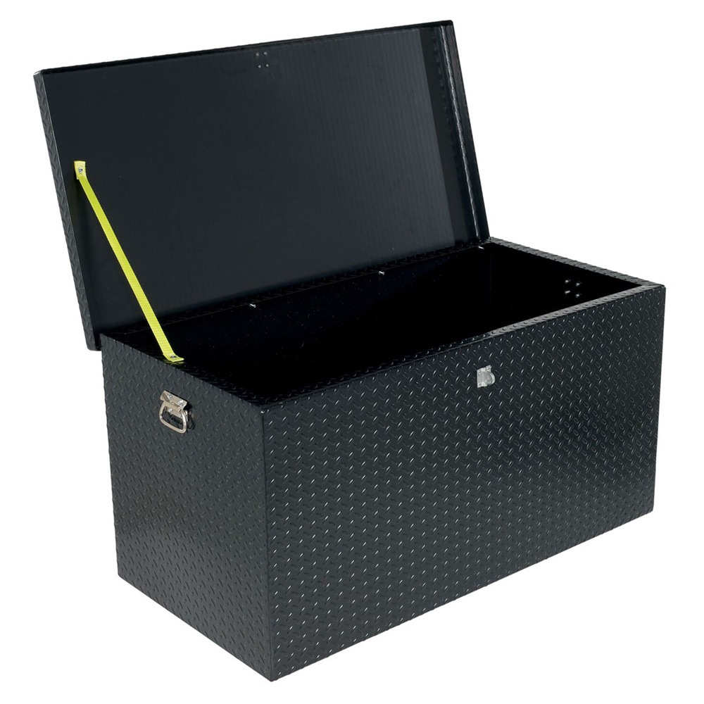 Vestil Steel Tread Plate Black Toolbox