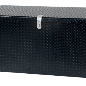 Vestil Steel Tread Plate Black Toolbox