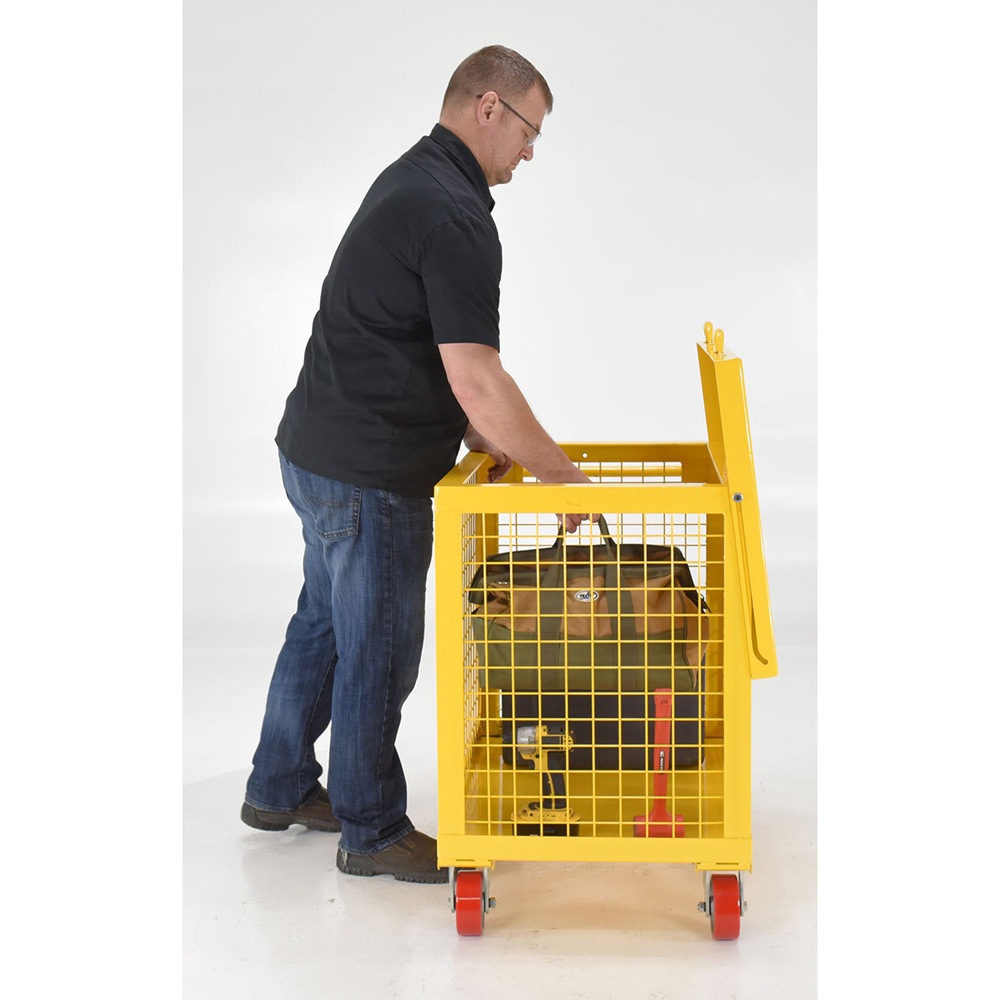 Vestil TBS-2436-XM-13 Steel Tool Box Expanded Metal 13 Cubic Feet